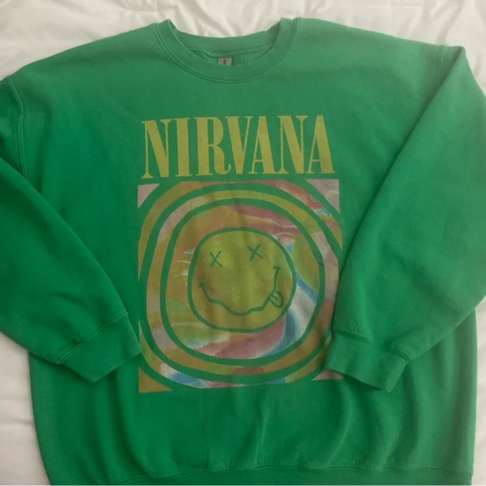 Nirvana Green Crewneck